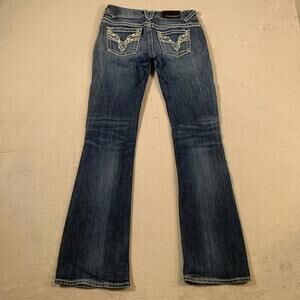 Vigoss Jeans Womens Size 28x30 Chelsea Fit‎ Boot Cut Denim Ladies Y2K Blue U62